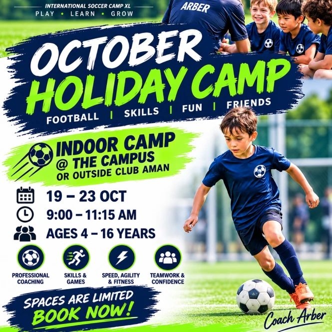 October Holiday Football Camp Details